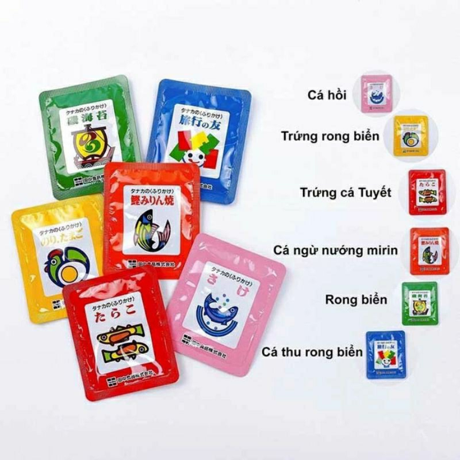 Gia Vị Rắc Cơm Furikake 6 vị