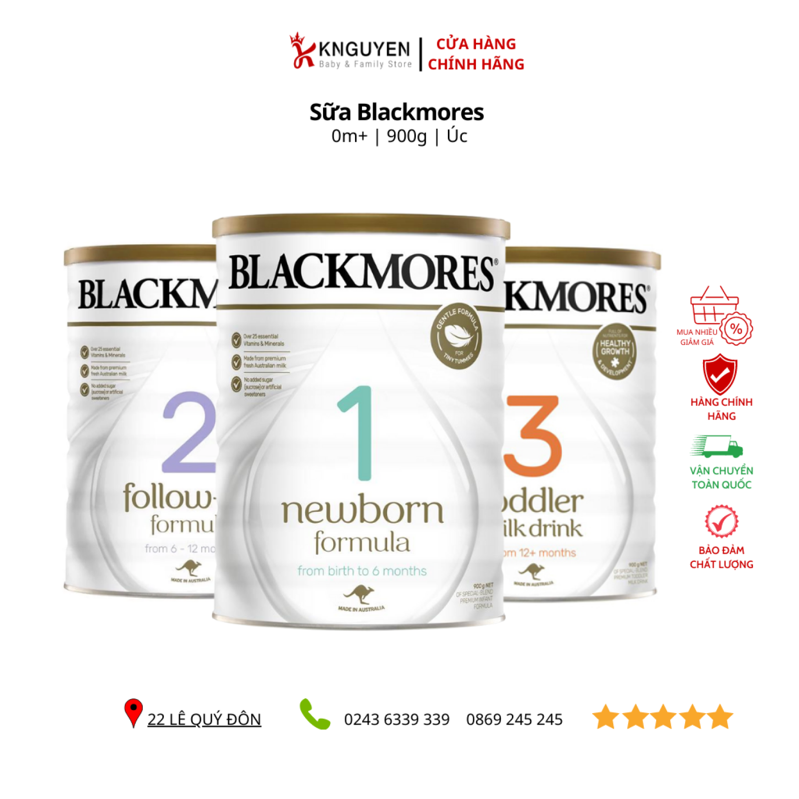 Sữa BLACKMORES 900g