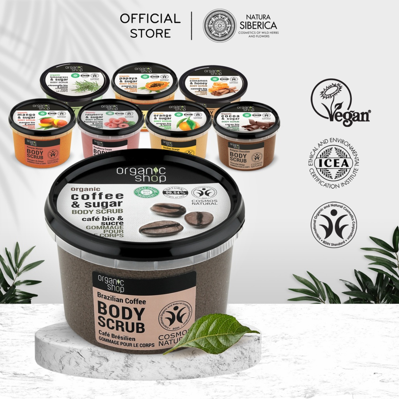 Tẩy TBC Organic coffee & powder